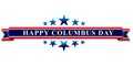 Happy Columbus Day, web banner or poster