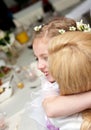 Happy communion girl Royalty Free Stock Photo