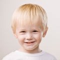 Happy, confident boy smiling Royalty Free Stock Photo