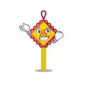 Happy confident Successful chinese knot cartoon character style