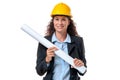 Happy confident young female architect Royalty Free Stock Photo