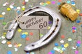 Happy congratulations to the 60th birthday Royalty Free Stock Photo