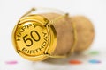 Happy congratulations  to the 50th birthday Royalty Free Stock Photo