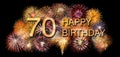 Happy congratulations to the 70th birthday