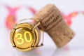 Happy congratulations to the 30th birthday Royalty Free Stock Photo