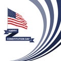 Happy Constitution day design card vector