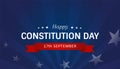 Happy Constitution Day greeting banner design. Citizenship Day celebration in US. - Vector