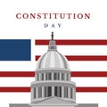 Happy Constitution Day Illustration Vector