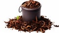 Happy And Content Worm Compost Bin: A Terrifyingly Realistic Image