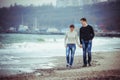 Happy Couple on beach Royalty Free Stock Photo