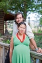 Happy couple expecting a baby Royalty Free Stock Photo