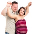 Happy couple expecting baby Royalty Free Stock Photo