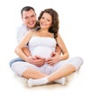 Happy Couple Expecting Baby Royalty Free Stock Photo