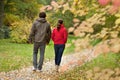 Happy couple in forest Royalty Free Stock Photo