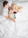 Happy couple at honeymoon Royalty Free Stock Photo