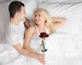 Happy couple at honeymoon Royalty Free Stock Photo