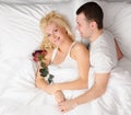 Happy couple at honeymoon Royalty Free Stock Photo