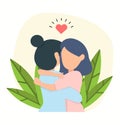 Happy Couple Love Hugging vector Royalty Free Stock Photo