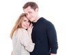 Happy couple posing and being affective Royalty Free Stock Photo