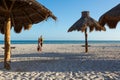 Beautiful Progreso beach in Mexico Royalty Free Stock Photo