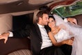 Happy couple on wedding-day Royalty Free Stock Photo