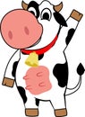 Happy cow cartoon