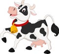 Happy cow cartoon Royalty Free Stock Photo