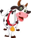 Happy cow cartoon Royalty Free Stock Photo