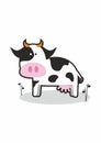 Happy cow illustration in vector Royalty Free Stock Photo