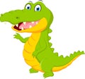 Happy crocodile cartoon