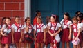 Cuban School Children In Uniform