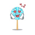 Happy cute lollipop falling In love design