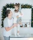 Happy dad with his daughter Royalty Free Stock Photo