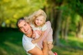 Happy dad with little daughter Royalty Free Stock Photo