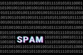 Spam Code Abstract Black Background in Web Security Series Set