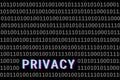 Privacy Code Abstract Background in Web Security Series Set