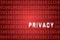 Privacy Code Abstract Background in Web Security Series Set