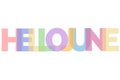 Hello june colorful message illustration Royalty Free Stock Photo
