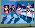 Happy Days Tribute Mural On James Road in Memphis, Tennessee.