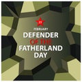 Background Russian national holiday of february 23. Happy Defender of the Fatherland Day. Designs for posters, backgrounds, cards,