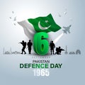 47808432happy defense day Pakistan. 3d letter with Pakistani flag and black outline soldiers. abstract vector illustration design