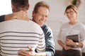 Happy delighted man expressing his love Royalty Free Stock Photo