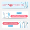 Happy Dentist Day banners