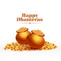 happy dhanteras cultural festival background worship goddess laxmi and ganpati