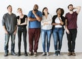 Happy diverse friends standing together Royalty Free Stock Photo