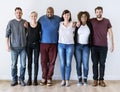 Happy diverse friends standing together Royalty Free Stock Photo