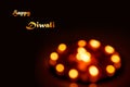 Happy Diwali Blur Text Background