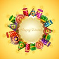 Happy diwali card Royalty Free Stock Photo