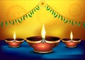 Happy diwali celebration background Royalty Free Stock Photo