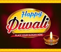 Happy Diwali Celebration Text Background Royalty Free Stock Photo